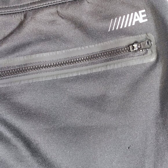American Eagle jogger pants men's size L black with graphic design - Picture 10 of 15